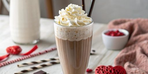 Un café Mocha avec chantilly